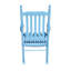 Chaise berçante en bois en bois bleu-538370418