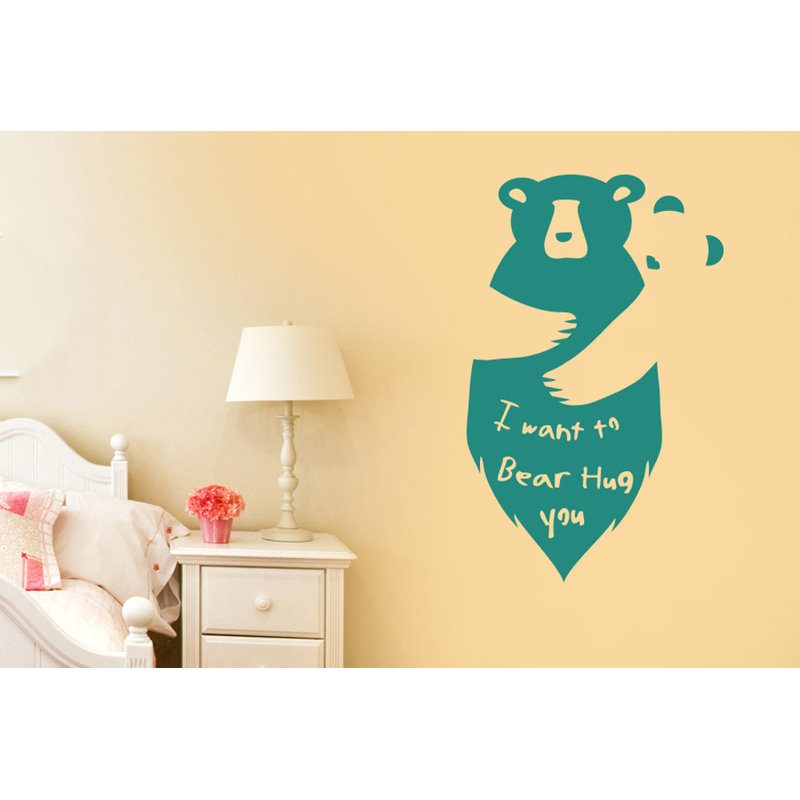 Non-Wall Damaging Wall Decal, Aqua Green, Medium