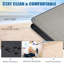Couvertures de pique-nique d'extérieur imperméables très grandes - Tapis de plage pliable sans sable avec sangle de transport | Couverture de camping portable | Couverture de parc pour gazon, randonnée, voyages, Concerts, intérieur (carreaux gris)
