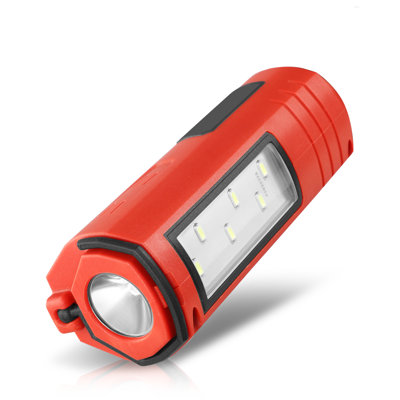 Lampe de travail sans fil pour pile de 12 V, lampe de poche magnétique à DEL avec crochet de suspension pour la réparation de la voiture, pile non incluse