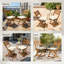 Chaises bistro d'extérieur avec coussins Serene