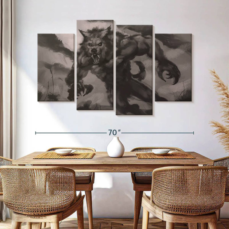 Kelan Werewolf, 42" H x 68" W