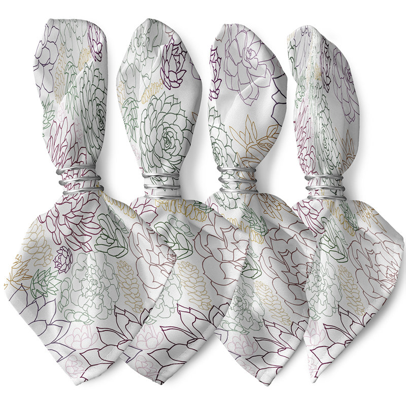 Ensemble de serviettes 4 pièces Gorrell, Mauve