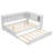 White Daybed With Storage Shelves, , And Trundle - Maximize Your Space Comfort Wood Led, Trundle, Storage, Classic Design-847782542