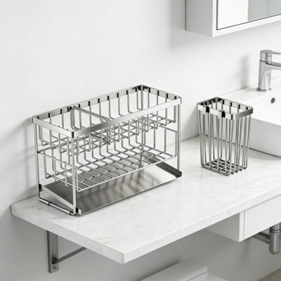 2-Tier Kitchen Sink Caddy Organzier Rack