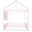 Lit en métal rose avec clôture et tablettes - pleine grandeur, maximisant les choix de style de rangement dans la chambre à coucher-1813673780-1813673787