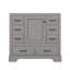 Meuble-lavabo moderne 36 po sans lavabo avec séparateur de tiroir multifonctionnel et tablette réglable-104835827