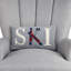 Coussin en laine Ski