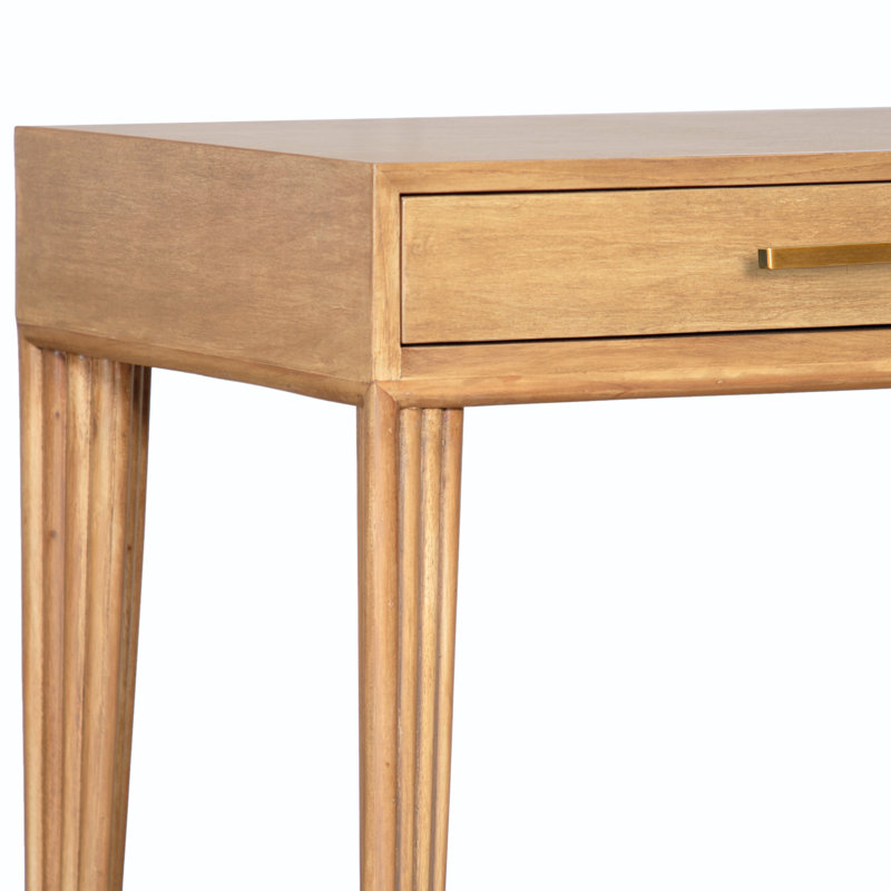 Bureau d'écriture en bois massif Gauthier, Naturel