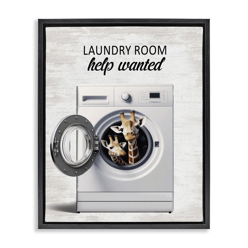 Cadre flottant à linge Laundry Room, Cadre flottant noir de jais, H 21 po x l 17 po
