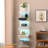 5-Tier Floating Wall Shelf with Bulit-in RGB Lights-653135037