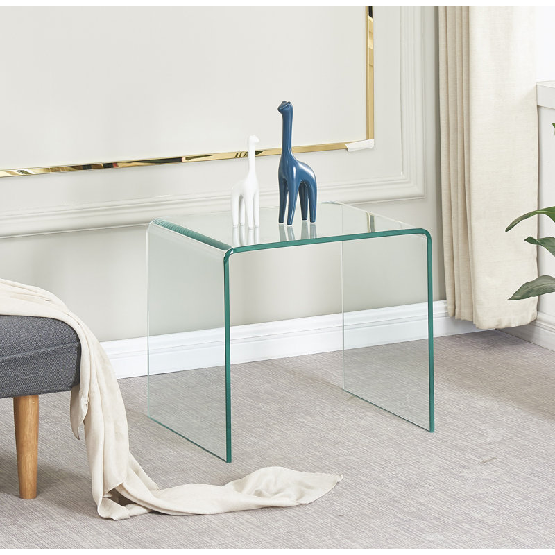 Small Clear Glass Side End TableTempe Glass End Table Small Coffee Table