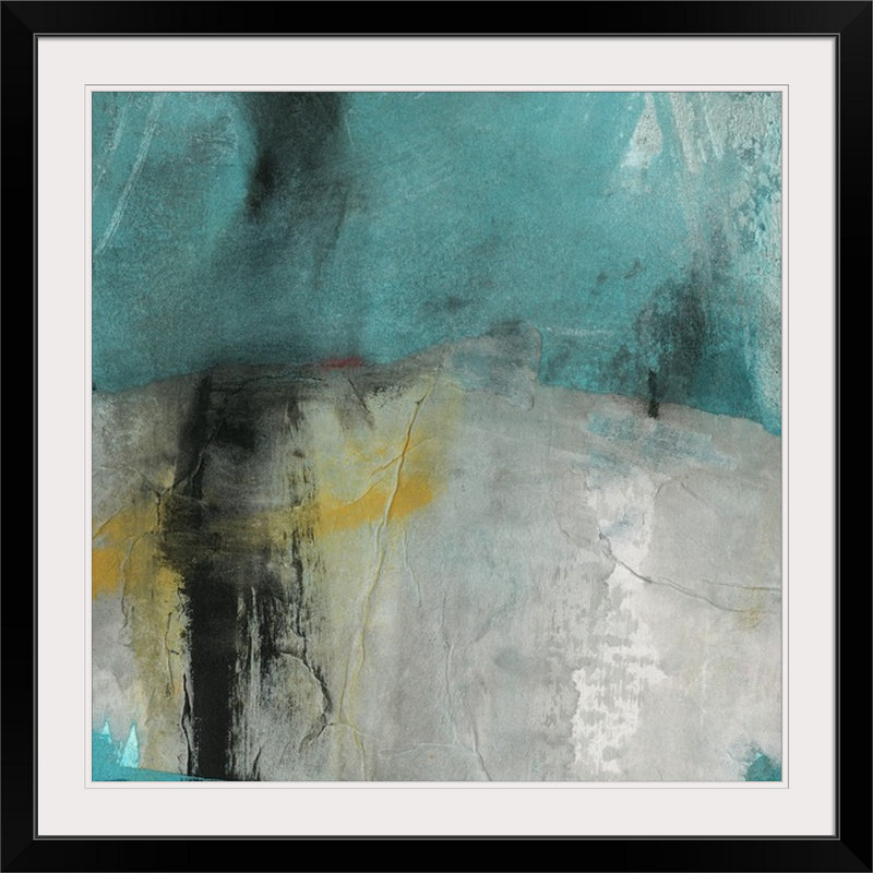 « into the surf two », reproduction d’art Michelle Oppenheimer, H 20" x l 20" x P 1", Cadre noir