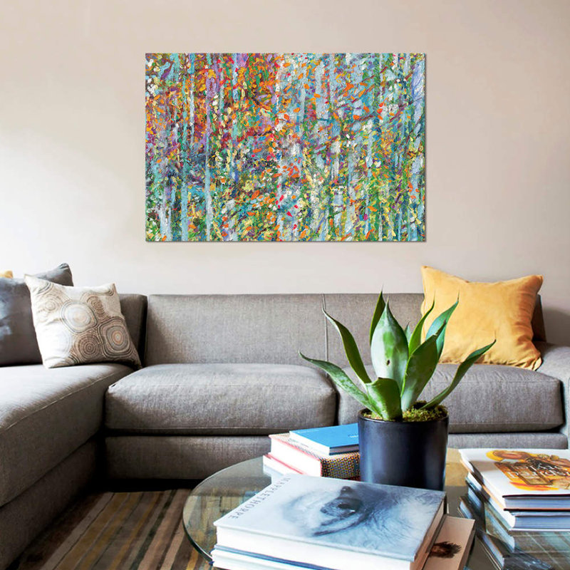 « gm 065 » par iris scott abstracts, impression sur toile, H 8 po x l 12 po x p 0,75 po, Toile tendue, Pas de tapis