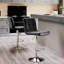 Deux tabourets de bar, tabourets de bar à hauteur de comptoir avec dossier, tabouret de bar moderne pour la maison-1017636017