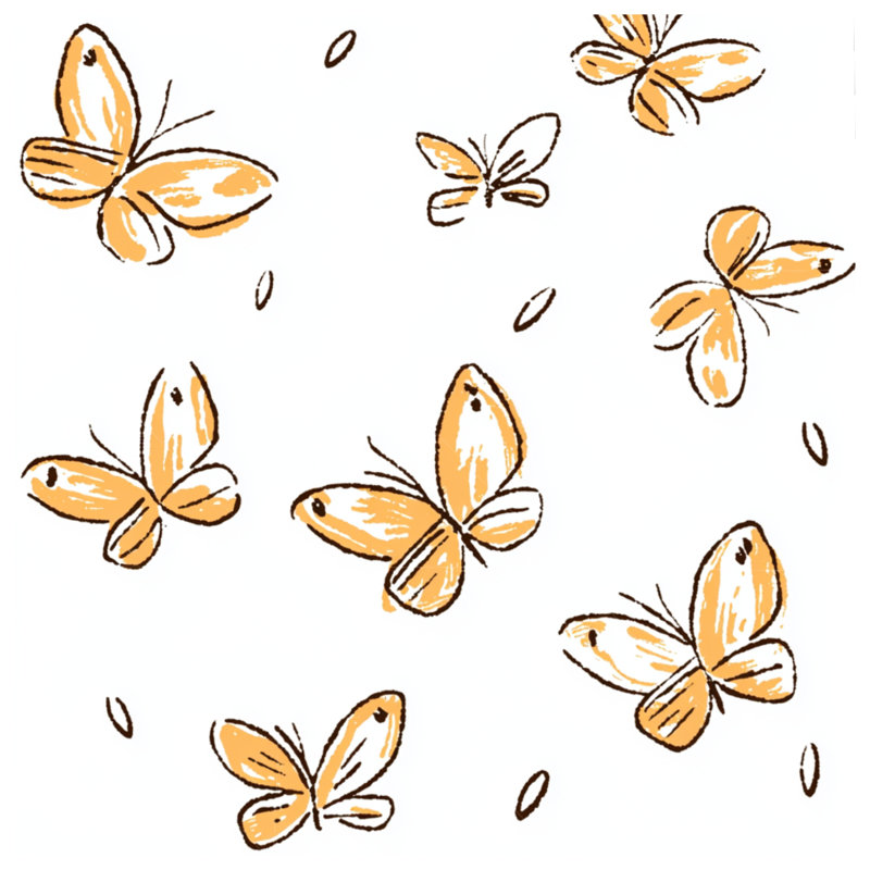 Édredon insectes et papillons, Lit simple