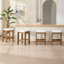 Tabouret de comptoir rembourré H 27 po avec structure en bois massif-2097025767-2097025762