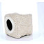 Maison pour chat PETMAKER - Lit d'intérieur avec coussin en mousse amovible - Grotte pour chat pour chiots, lapins, cochons d'Inde, hérissons et autres petits animaux-70893809