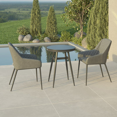 Thornell 2 - Person Patio Dining Set Round Table