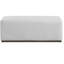 Bois blanc - Tissu rectangulaire, 47,87 po de profondeur, 19,21 po de largeur, 18,04 po de hauteur, 34 lb, conception esthétique minimaliste, assise souple, stable et résiliente, pièce de salon multifonctionnelle blanche