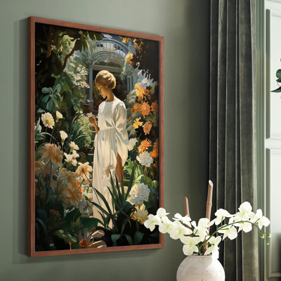 WOMEN Series DXXXII  -Premium Framed Print -Ready to Hang - No Nails Required