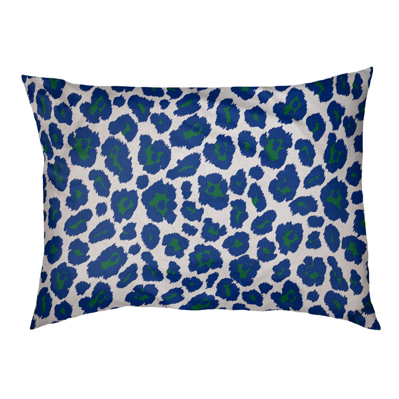 Coussin d'extérieur Seattle, Petit (l 18 po x P 28 po x H 4 po), Blanc / Vert / Bleu