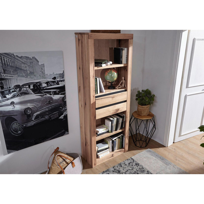 Montreux 190cm H x 71cm W Solid Wood Standard Bookcase, Bianco