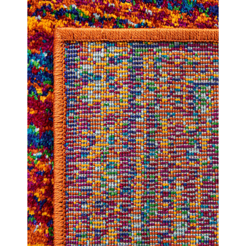 Tapis Weedman Rainbow Calypso, Tapis de couloir 2 pi 7 po x 12 pi