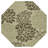 Hagy Modern Floral Textured Weave Sage/Brown Indoor/Outdoor Rug-1655149225