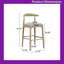 Ensemble de tabourets de bar en bois d'hévéa (2 pièces) avec repose-pieds, hauteur de bar standard-1683154624