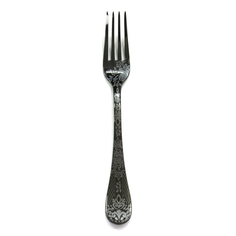 Casablanca Table Fork - 48 Pieces, Oro-nero