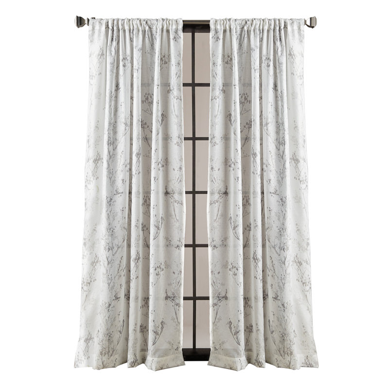 Sheer Curtain Pair, 50" W x 96" L