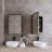 20X30 Inch Recessed Black Metal Framed Medicine Cabinet With Mirror And Adjustable Shelves Black Wall Mirror With Storage For Bathroom-1050793501