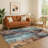 Premium Machine Washable Crestover AMF1869 Floral Rug-1994455030