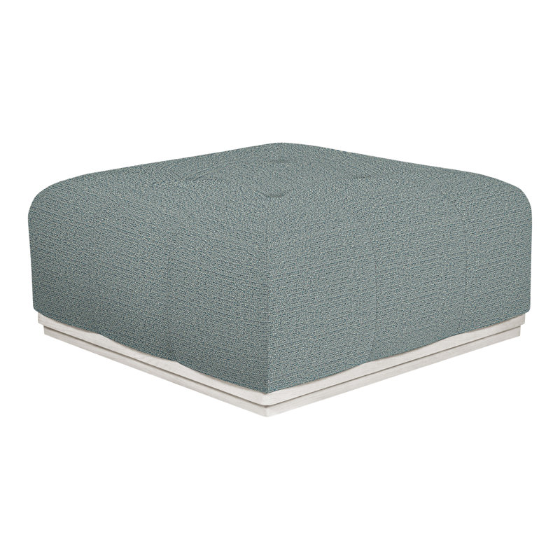 Denison By Thom Filicia Square Ottoman, Tuck Cobalt, Casa Blanca