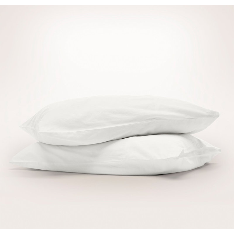 Signature Vintage Washed Pillowcase Set, Standard Pillowcase Set, Vintage White
