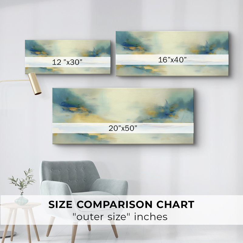 Toile tendue avec châssis abstrait Series # # XXIII-Abstract, H 16 po x l 40 po