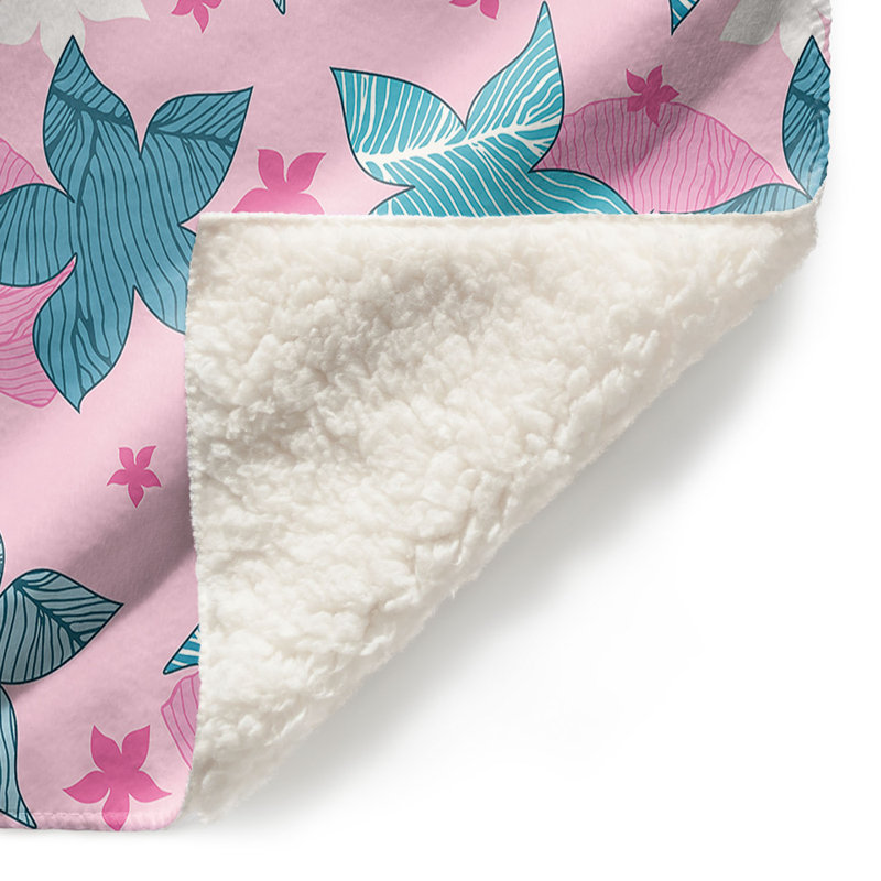 Couverture sherpa doux rose, l 68 po x L 80 po