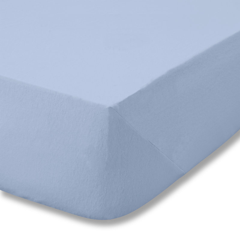 Brushed Cotton Fitted Sheet, Blue, Super King (6')