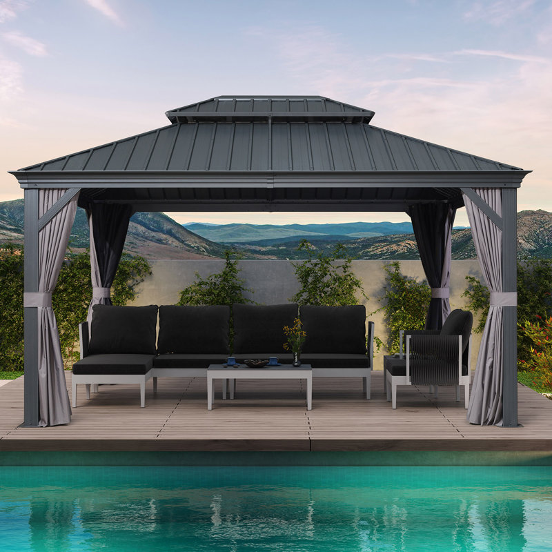 4m x 3m Aluminum Patio Gazebo