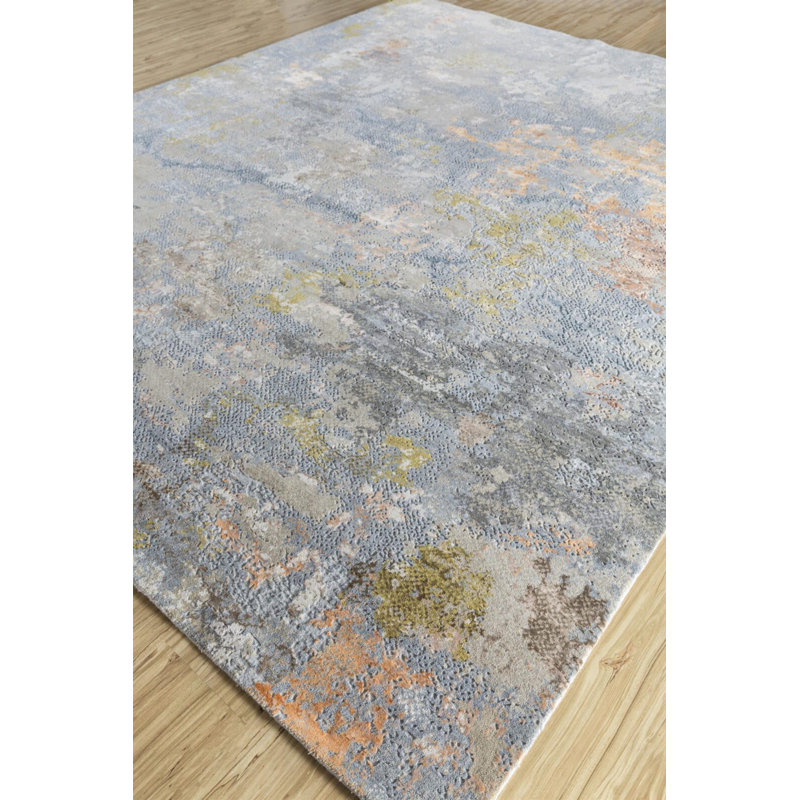 Contemporary One-of-a-Kind Rectangle 8' X 10' Hand Knotted Area Rug