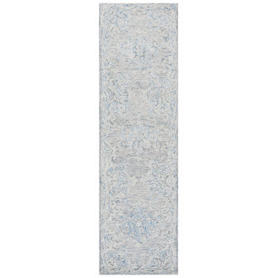 Marquee 505 Hand Tufted Wool/Cotton Oriental Rug in Gray/Blue