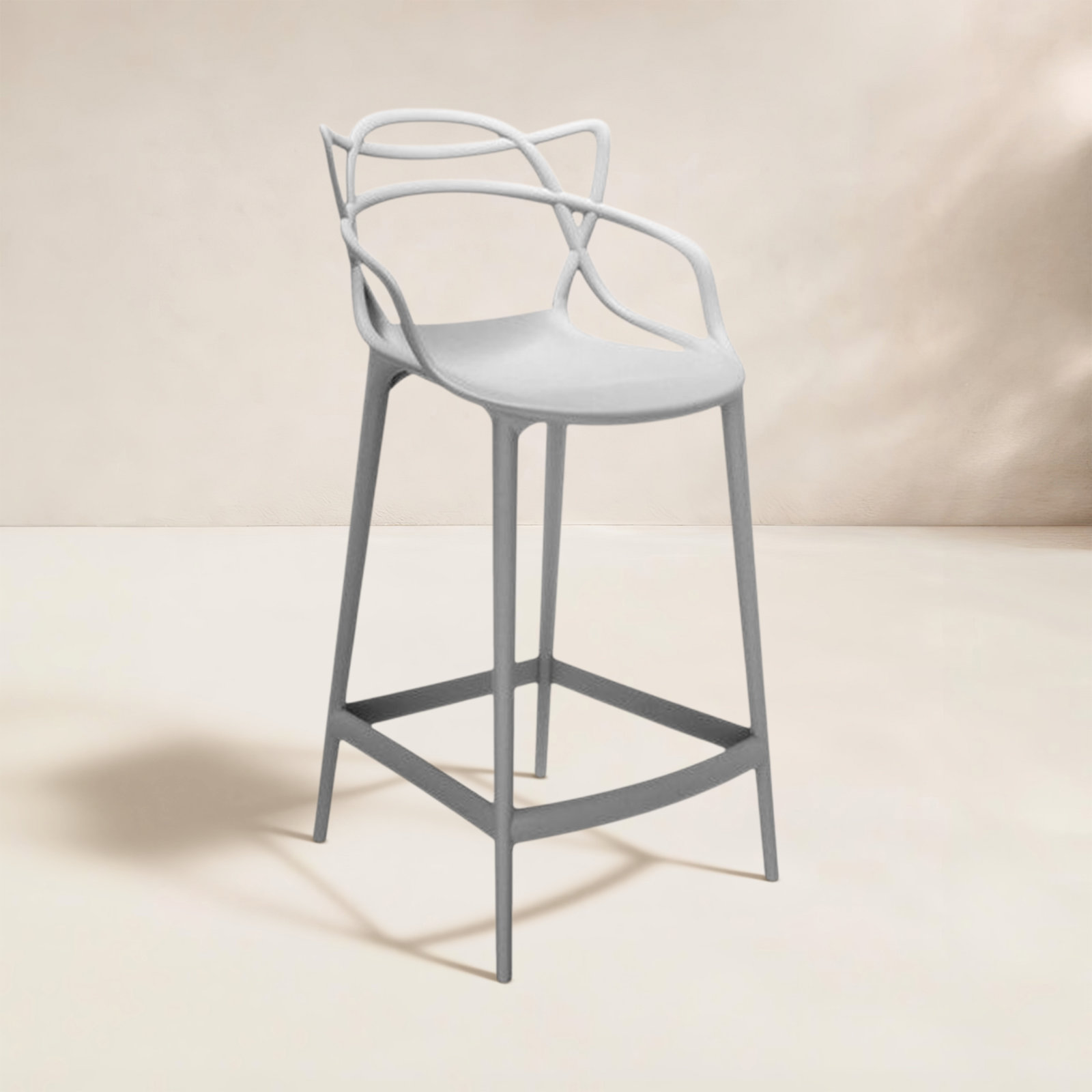 Masters Outdoor Bar Stool, Counter, Gray