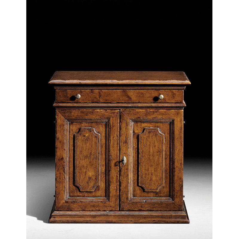 37" Wide 1 Drawer Walnut Server, Brown