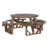 Chocolate Brown Top/Antique Mahogany Base