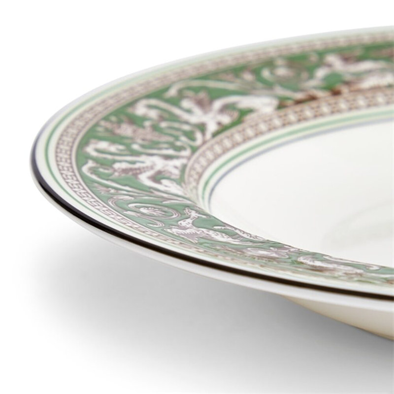 Wedgwood Florentine Colours Rim Soup 8.9In, Green
