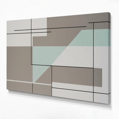 Minimalisme 87, art mural sur toile grise