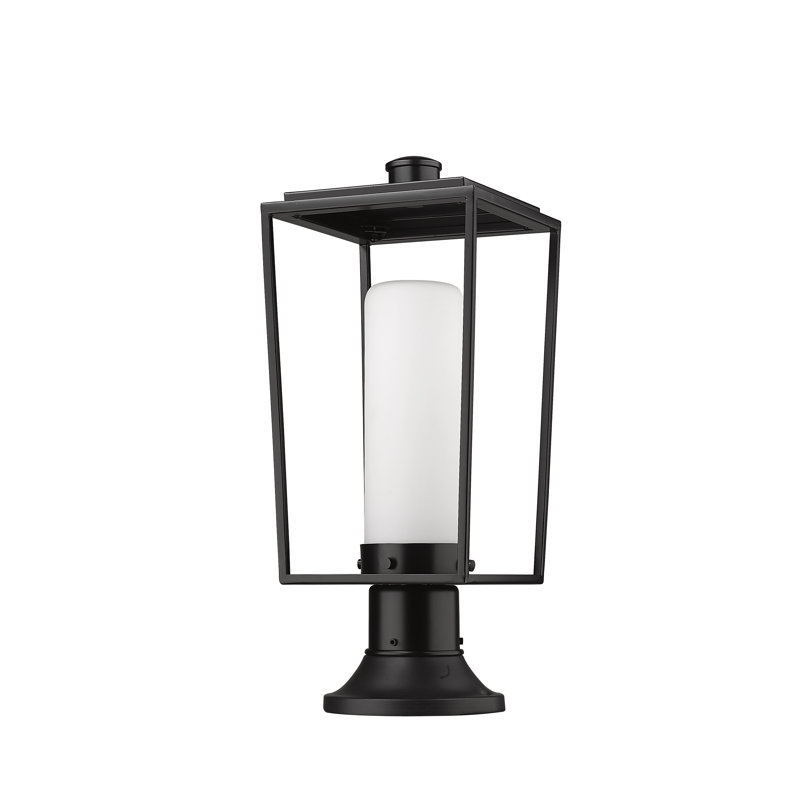 Jadine Frosted Pier Mount Light, 19.5" H x 8" W x 8" D
