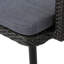Ensemble de 2 sièges de patio - PE gris, structure en fer, chaise à eau de deux entrées et fer, avec housse de revêtement imperméable