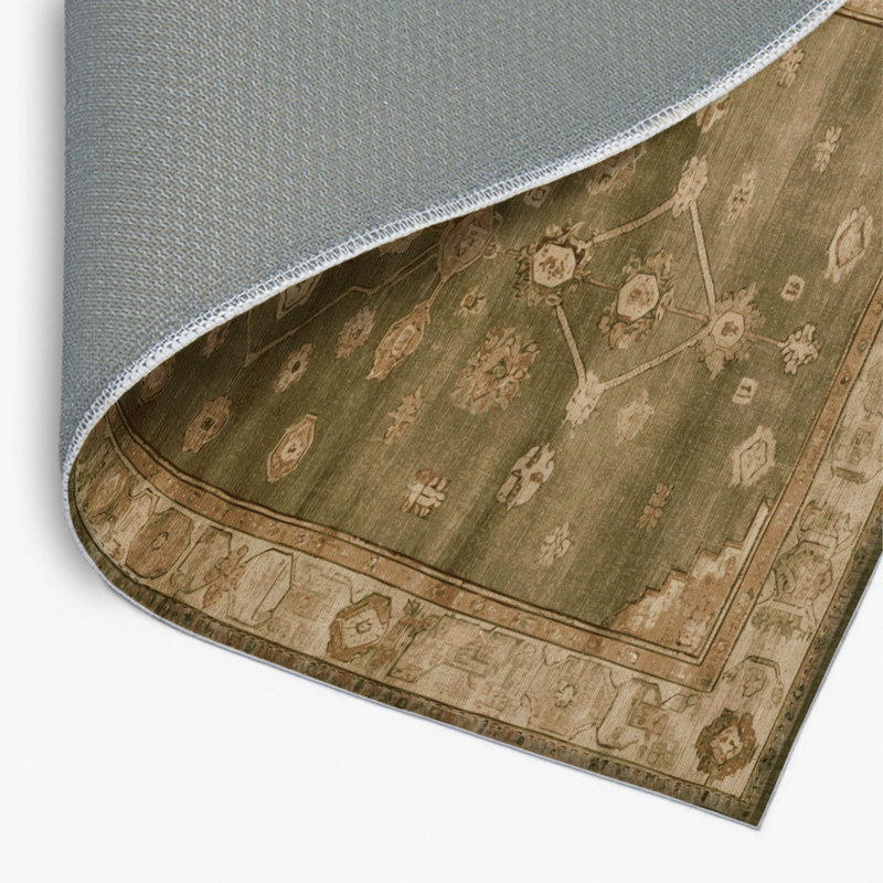 Tapis intérieur et extérieur brun Overdyed, Rectangulaire 2 pi x 3 pi